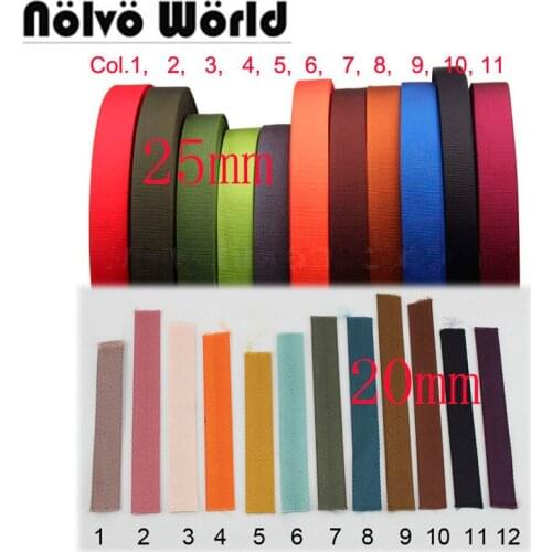 50 yards 2cm 2.5cm 3/4 inch 1 Inch wide herringbone nylon ribbon strap belt for sewing crafts