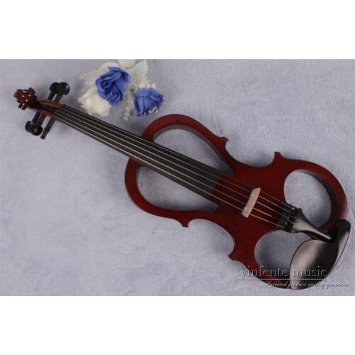 6 strings 4/4 Electric Violin Silent Pickup Fine tone parts include New white dark red Color #8-21blue color