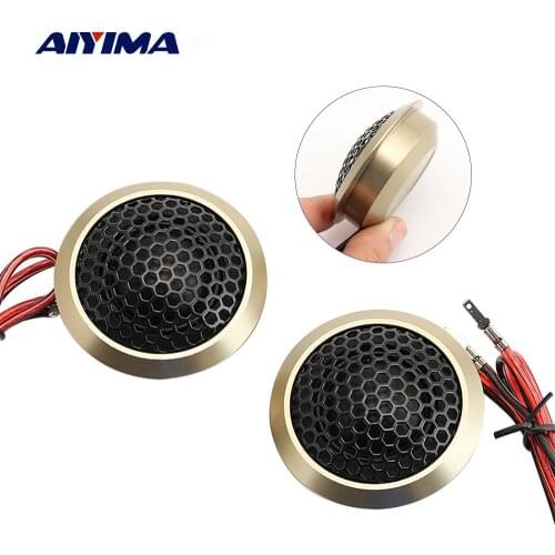 AIYIMA 2Pcs Universal 1.5 Inch Car Tweeter Audio Mini Speakers 4 Ohm 150 W High Power Loudspeaker Aluminum Sound Treble Speaker