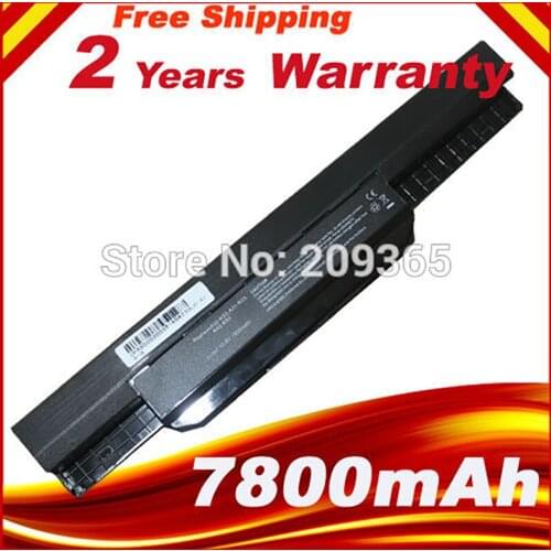 7800mAh Battery For ASUS A43 A45 A53E A53SD A53S A53SK A53SM A53SV A53TA A53Z A54 A83 A84 K43 K53 K53E K53J K53SD X53S K53SJ X5