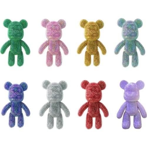 5D DIY Special Shaped Diamond Painting Cute Bear Rhinestone Mosaic Cross Stitch Handmade Bears Car Interior Accessories Decor