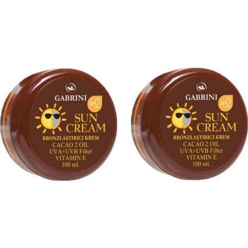 Gabrini Kakao Özlü Bronzlaştırıcı Krem 2 ADET *100 ML