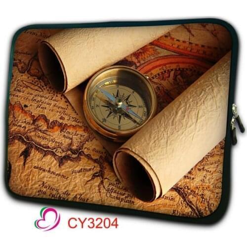 Compass & Map Laptop Sleeve Bag Notebook Case 13.3 14.1 15.6 Inch for Macbook Pro 13 Bag Laptop For hp ASUS Acer Xiaomi Lenovo