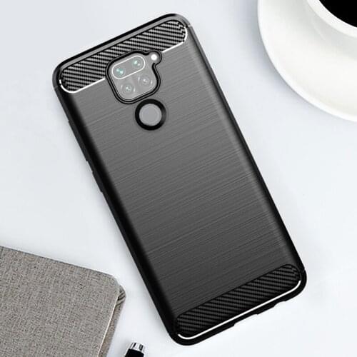 For Redmi Note 9 Case Soft TPU Ultra Slim Cover Carbon Fiber Pattern Brushed Cases For Xiaomi Redmi Note9 Note 9 Phone Case New