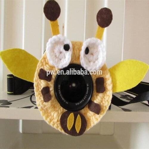 Pure handmade toy animals photography props lens buddy camera partner doll newborn photography props