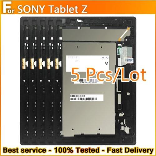 5PCS Original LCD replacement For Sony Xperia Tablet Z 10.1 SGP311 SGP312 SGP321 LCD display touch screen assembly with Frame