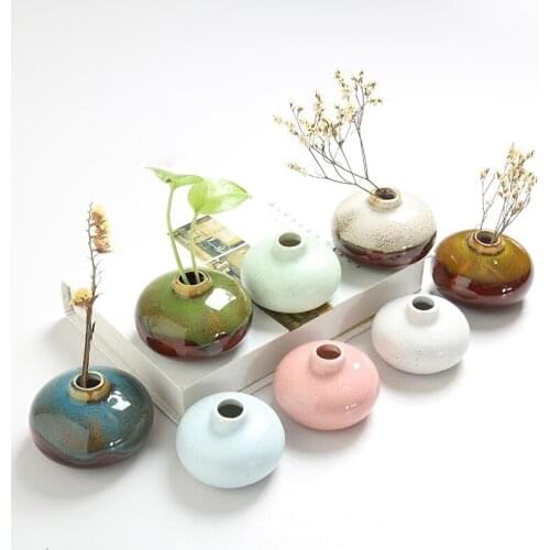 Classic Ceramic Vase Kiln glazed ceramic vases Crafts Porcelain Flower Vase Creative Gift Home Wedding Decoration Bottles