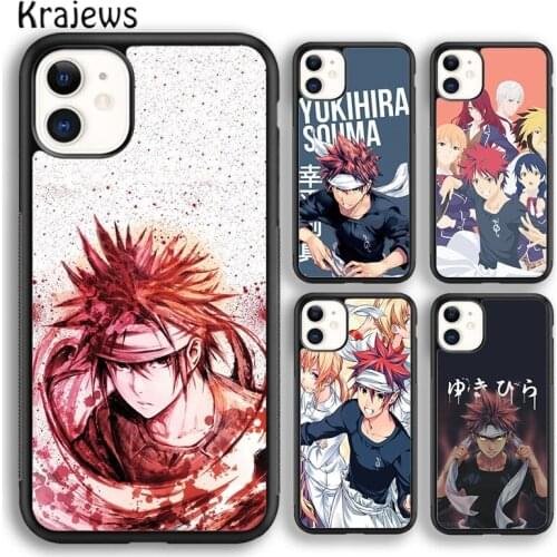 Krajews Anime Shokugeki no Soma Soft Phone Case Cover For iPhone 5 SE 6s 7 8 plus X XR XS 11 12 pro max Samsung Galaxy S8 S9 S10