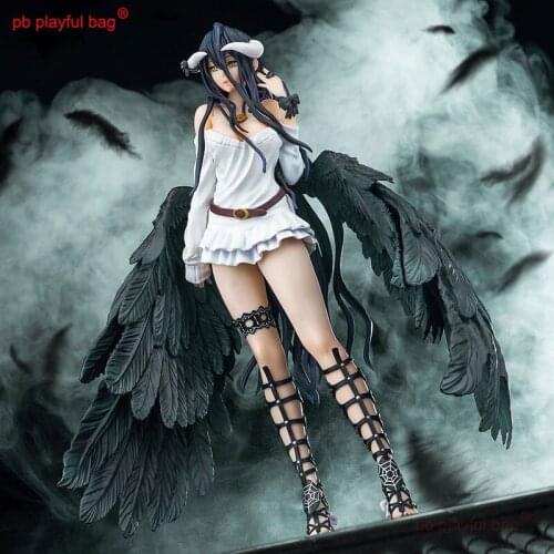 PB Playful Bag 28cm PVC Japanese Anime Overlord III Albedo so-bin Ver. Action Figure Toy Collection Model Doll Gift HG170