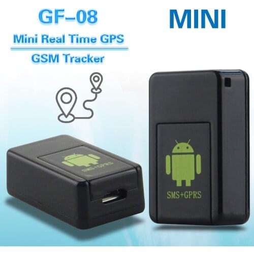 Easy Operation Tracking Device GF-08 Mini Vehicle GSM Locator Real-time Tracker Video With Voice Recorder 400mAh Li-ion Battery