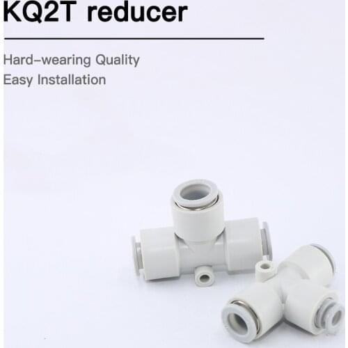 Tube size 10mm Plastic Push fit Union T Shape KQ2T Air Fittings
