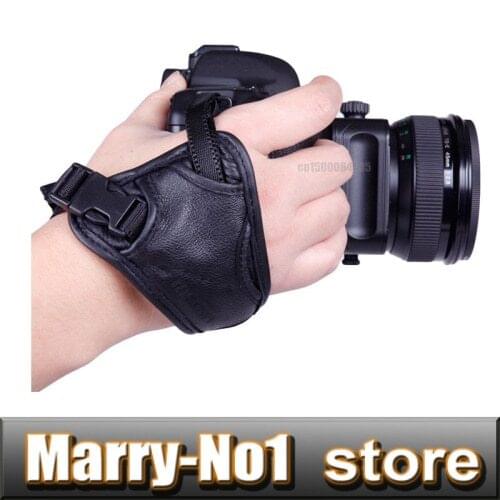 High Quality Faux Leather Hand Grip Wrist strap Photo Studio Accessories For 5d2 5D3 5D4 D7100 D7200 350d 450d d90 d3100 d5100