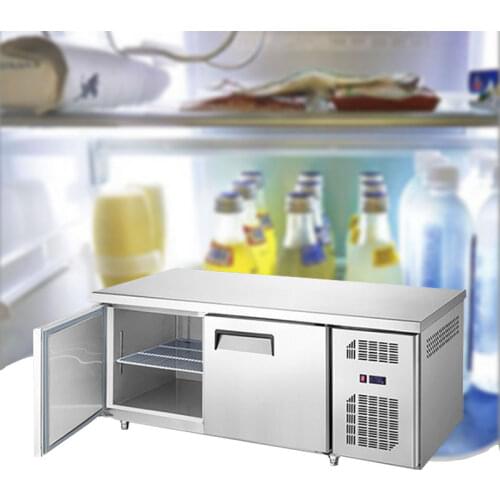 220V large capacity commercial storage cabinet horizontal freezer console tea shop dessert shop refrigerator 1800W