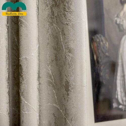 Customized Curtains for Living Dining Room Bedroom Nordic Modern Blackout High-end American Curtains Finished Shading
