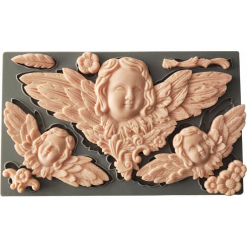 Angel Silicone Mold Fondant Mould Cake Decorating Tools Chocolate Gumpaste Molds, Sugarcraft, Kitchen Gadget
