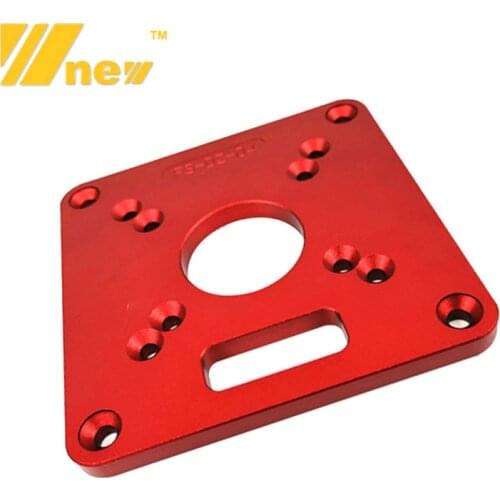 Universal RT0700C Aluminum Router Table Insert Plate Trimming Machine Flip Board for Woodworking Benches Router Table Plate