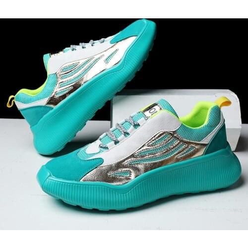 Plus Size Summer Light-up Shoes Mens Sports Shoes Sport Men Running Shoes Men Shoes Sneakers Green Deporte Basket Gym GMB-1122