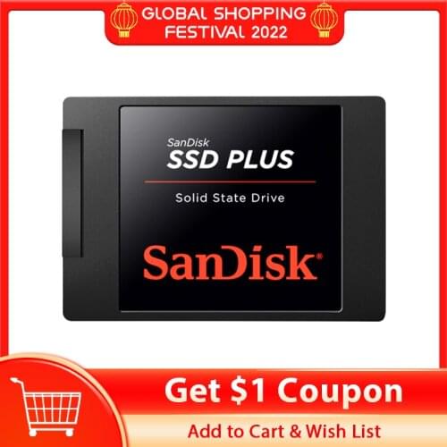 SanDisk 1TB SSD PLUS 240GB 2.5 Hard Drive Disk 480GB Internal Solid State Disk SATAIII 120GB For Laptop 100% Original