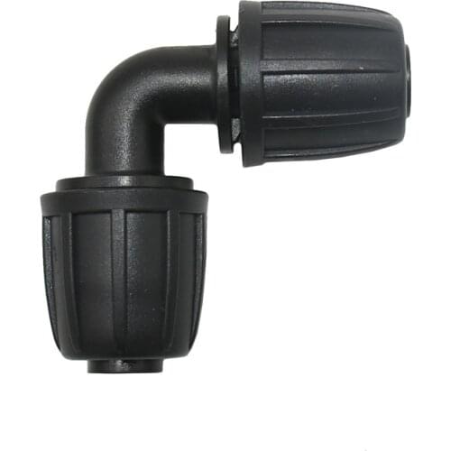 1/2" elbow barb connector With lock nut 90 degrees water connector 16mm hose adapter 2pcs