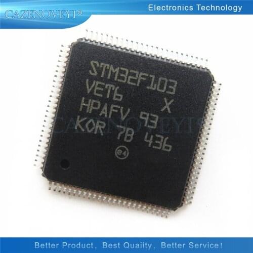 1pcs/lot STM32F103VET6 STM32F103VE LQFP-100 In Stock