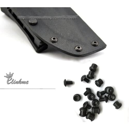 100pcs/bag 3.7mm Chicago Antirust CNC screws used for 2.0mm(0.08") Kydex plank chicago screw of knife scabbard Holster
