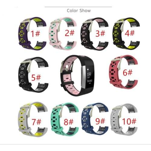 100pcs Silicone strap for fitbit charge2 band Fitness Smart bracelet watches Replacement Sport Strap Bands for Fitbit Charge 2