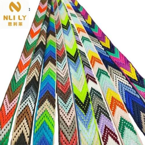 100 yards 2.2cm color arrow thickened polyester jacquard webbing