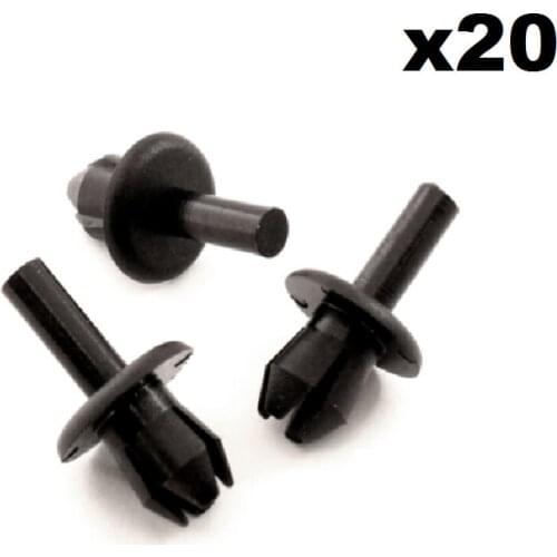 20x For Vauxhall Astra Bumper Clips 2004-2010 (Mk5 / H)- Front Bumper Plastic Rivets