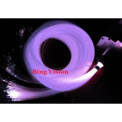 300 pcs X2m 0.75mm pmma RGB LED fiber optic twinkle star ceiling kit for fiber optics lighting+dimmable /flash/strobe/fading l