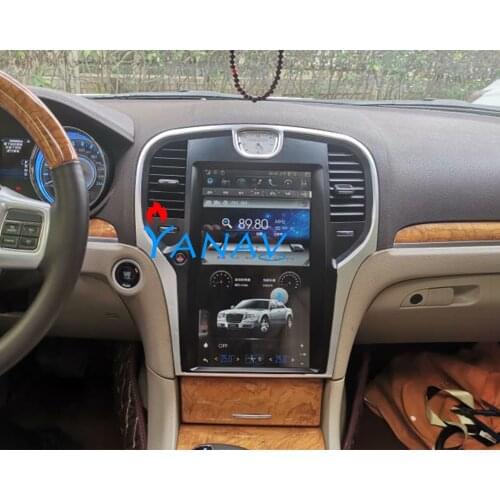 Vertical Screen Android car radio dvd player for-Chrysler 300C 2013+ Car Gps Navigation 13.3'' Car multimedia video audio player