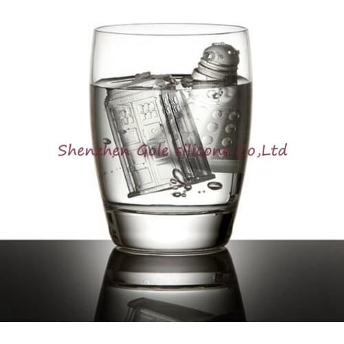 Free Shipping 10pcs/lot Doctor who Ice Cube Doctor who Tardis Ice Cube Companion Ice Cube Silicone Tray - in stock