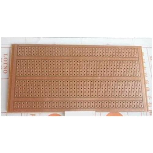 Free Shipping!! 40pcs Even straight hole / Universal plate 5 * 10 2-3-5 tunnel board / breadboard /Electronic Component