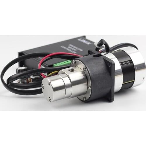 DC 24V Electric Brushless Motor Magnetic Drive High Pressure Stainless Steel Gear pump Food Grade for 0-100C Viscosity 3000CPS