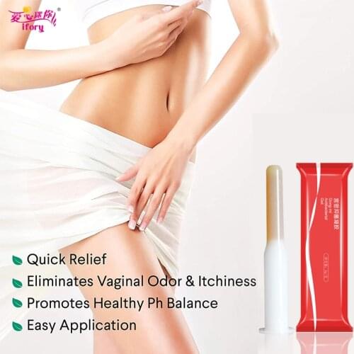 Ifory 10Pcs Feminine Hygiene Products 100% Herbal Care Cream For Repairing Cervical Erosion Vaginitis Gynecological Detox Gel
