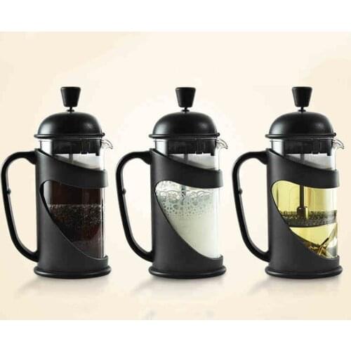 French Pressure Pot, Coffee Pot, Glass Pot, Household Filter Pot, Tea Filter Pressure Coffee Pot, Hand Pot Set 350ml