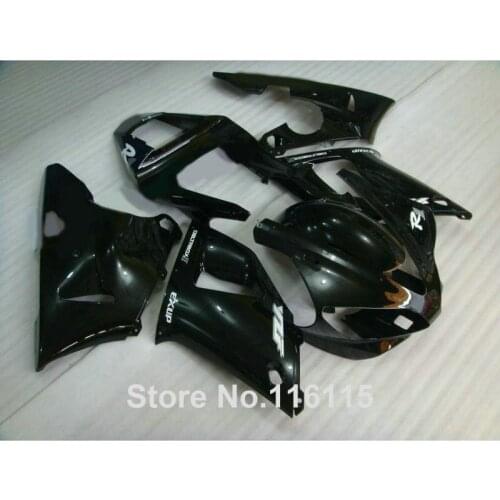 ABS full Fairing kit fit for YAMAHA YZF R1 2000 2001 all full injection 14ossy black R1 00 01 fairings set full injection 146