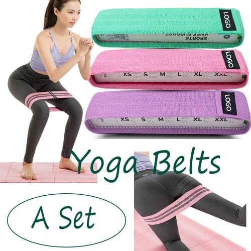 A Set With Mesh Bag Resistance Band Crouched Hip Lift Hip Belt Beauty Loop Stretch Yoga