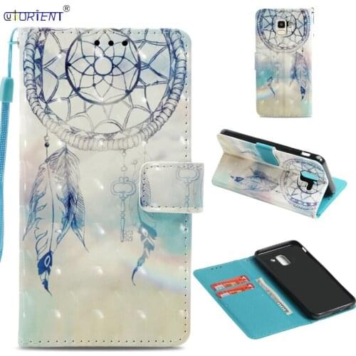 Leather Cover For Samsung Galaxy J6 2018 Flip Wallet Bumper Case SM J600F J600F/DS J600G J600N J600L J600FN Card Slot Phone Bag
