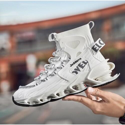 2021 Summer Fashion High Top Men Blade Sneakers Men Casual Shoes Breathable Running Shoes Designer Luxury White Shoes for Men