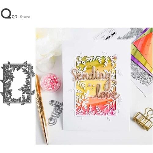 Leaf Border Metal Cutting Dies Scrapbooking Handmade Tools DIY Card Make Mould Model Craft Decoration New 2021 Wholesale