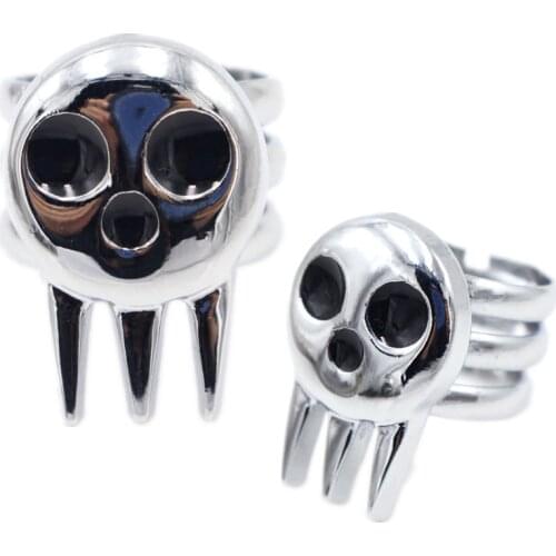 New Hot Anime Soul Eater Death The Kid Cosplay Costumes Ring Props Gift Men Rings Boy Toy Girl Love Play