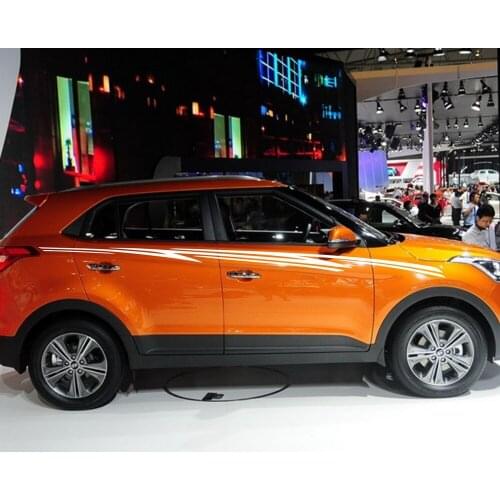 Car Decals Racing Stripe 114'' for IX25 Vinyl Graphics Motor Upper Door sticker CB165