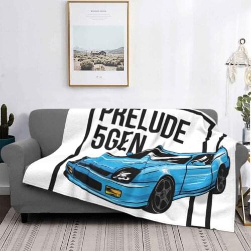 Prelude 5Gen Print | Japanese Car New Selling Custom Print Flannel Soft Blanket Prelude 5 5Th Generation Car Race Racing Sport