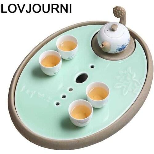 Juego De Te Chino Dienblad Puer Table Bandeja Para Servir Vassoio Da Portata Chinese Gongfu Holder Serving Tea Tray