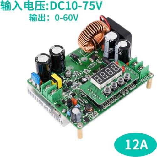 60v step-down power supply module 12A high power digital control voltage and current display 24v converter