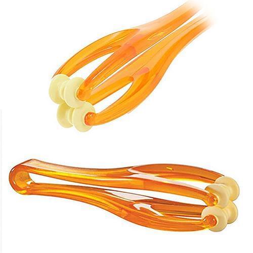 Popfeel 1Pc 2 Rollers Finger Massager Elastic Handle Relax Finger Joints Hand Massager Blood Circulation Massage Tool New