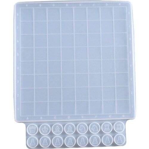 DIY Crystal Epoxy Mold Fun Chess Game Silicone Mold