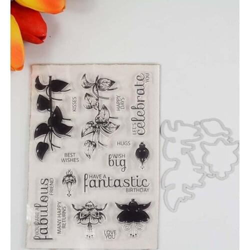 Fantastic friend Transparent clear stamp/coordinating die for DIY Scrapbooking/Card Making/Kids Fun Decoration Supplies