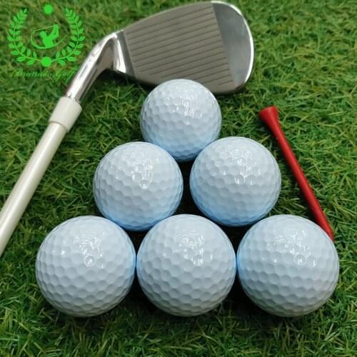 Blank golf double-layer rubber sand forest training golf ball 2-layer practice ball