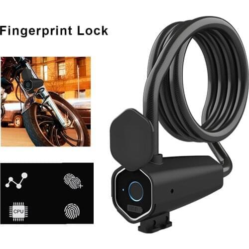 Smart -Fingerprint Lock Unlocking Anti-theft Keyless IP66 Waterproof For Motorcycle Electric Lock For Bike Motorcycle Door Fence
